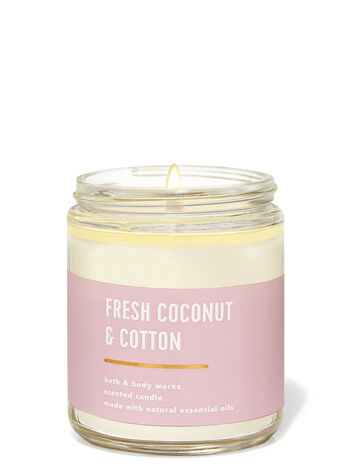 Fresh Coconut & Cotton - Bath and body works candle