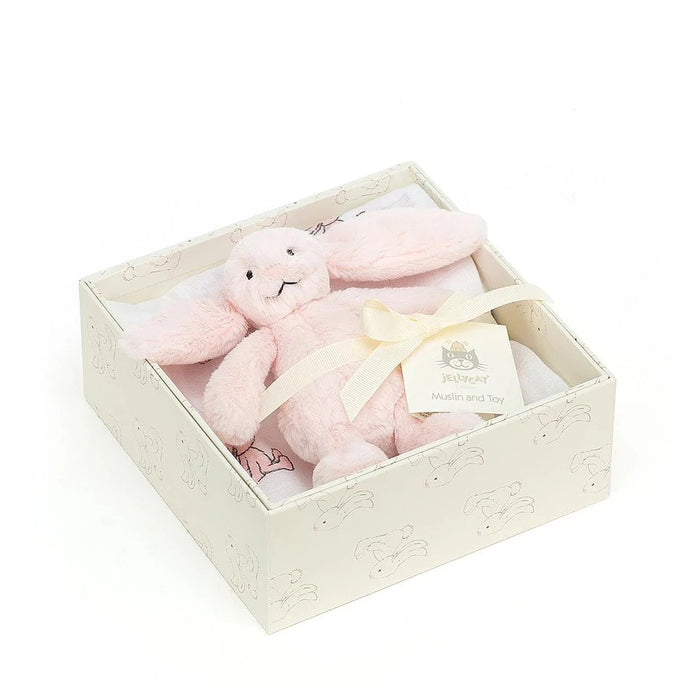 Bashful Pink Bunny Baby Gift Set - Jellycat Soft Toy